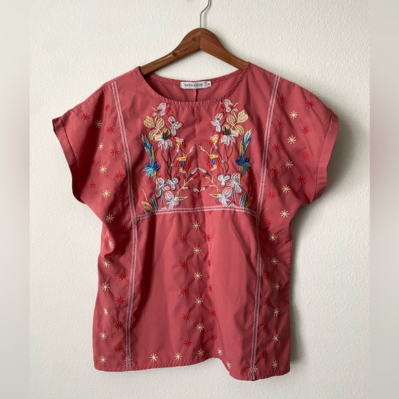 MISSLOOK rouge pink top - Picture 1 of 5